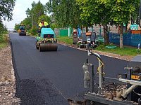 В селе Карамышка завершены работы по ремонту дороги на улице Комсомольской