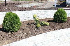 Рабочее совещание главы района на месте строительства сквера "Центральный"