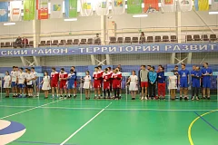 В р.п. Татищево прошел областной турнир по волейболу среди мужских команд, посвященный памяти А.С. Акимова