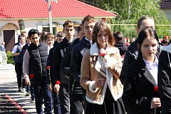 Торжественный митинг в р.п. Татищево в преддверии Дня Победы