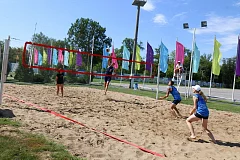 Третий игровой день турнира на Кубок главы по пляжному волейболу среди смешанных команд