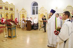 Пасхальное Богослужение  в храме в честь Казанской иконы Божией Матери в р.п. Татищево 