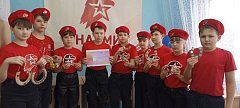 Юнармейцы школы с.Октябрьский Городок приняли участие во Всероссийской акции "Талисман добра"