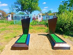 На братской могиле в с. Октябрьский Городок отремонтирован памятник