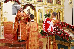 Пасхальное Богослужение  в храме в честь Казанской иконы Божией Матери в р.п. Татищево 