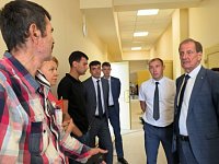 Глава района П.В. Сурков  провел рабочие совещания на месте строительства пристроек 