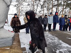 Торжественный митинг ко Дню защитника Отечества в школе д. Македоновка