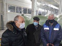 Валерий Радаев проконтролировал строительство новой водоочистной станции на Ахмато-Лавровском водохранилище