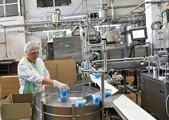 Глава региона Роман Бусаргин осмотрел производство Балаковского молочного комбината