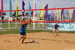 Третий игровой день турнира на Кубок главы по пляжному волейболу среди смешанных команд