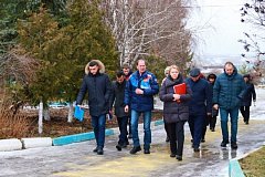 Глава района посетил строительную площадку в школе с.Мизино-Лапшиновка