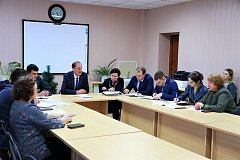 Выездное совещание на стройплощадке Татищевского лицея