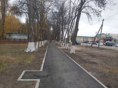 Губернатор осмотрел выполненные работы по ремонту тротуаров в г. Ртищево