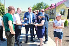 Рабочее совещание главы района на месте строительства сквера "Центральный"