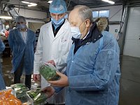 В Краснокутском районе Губернатор Валерий Радаев посетил предприятие по переработке сельхозпродукции