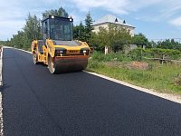 В селе Вязовка ведутся работы по ремонту дороги на улице Солнечная