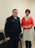 Представителям Общественного совета  при отделе МВД России по Татищевскому району  вручены удостоверения