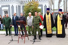 Проводы земляков, призванных в ряды Вооруженных Сил Российской Федерации в рамках частичной мобилизации
