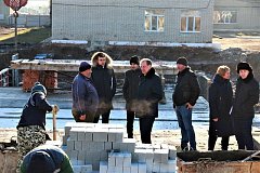 Выездное совещание на стройплощадке Татищевского лицея