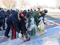 Торжественный митинг в Татищево в честь Дня защитника Отечества