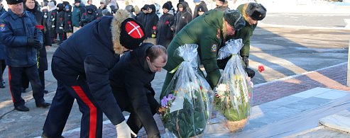 Торжественный митинг в Татищево в честь Дня защитника Отечества