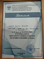 Учащиеся школы с. Вязовка стали победителями регионального конкурса по математике