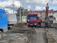 В р.п. Татищево ведется ремонт приемного резервуара канализационной сети 