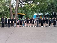 В детском оздоровительном лагере "Дубрава" прошел конкурс-смотр строя и песни
