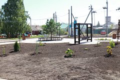 Рабочее совещание главы района на месте строительства сквера "Центральный"