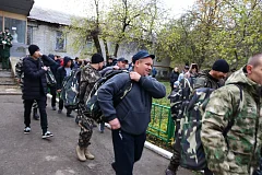 Проводы земляков, призванных в ряды Вооруженных Сил Российской Федерации в связи с частичной мобилизацией