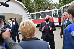  Председатель Правительства РФ Михаил Мишустин ознакомился с проектом скоростного трамвая в Саратове