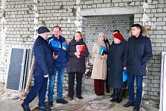 Глава района посетил строительную площадку в школе с.Мизино-Лапшиновка